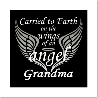 Carried To Earth On The Wings Of An Angel Grandma Posters and Art